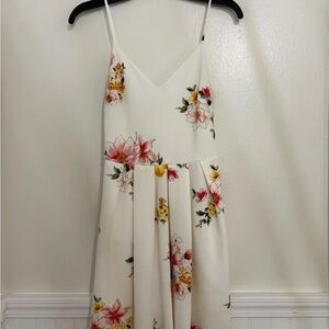 Floral White Dress